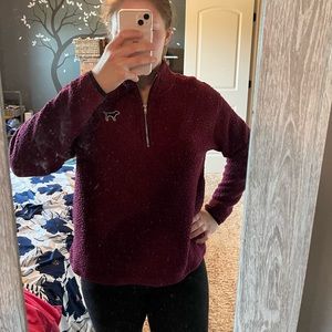 PINK Maroon Sherpa